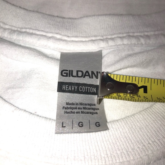 Men’s Gildan George Sloshington Graphic Short Sleeve T-Shirt Size Large White - Picture 3 of 5